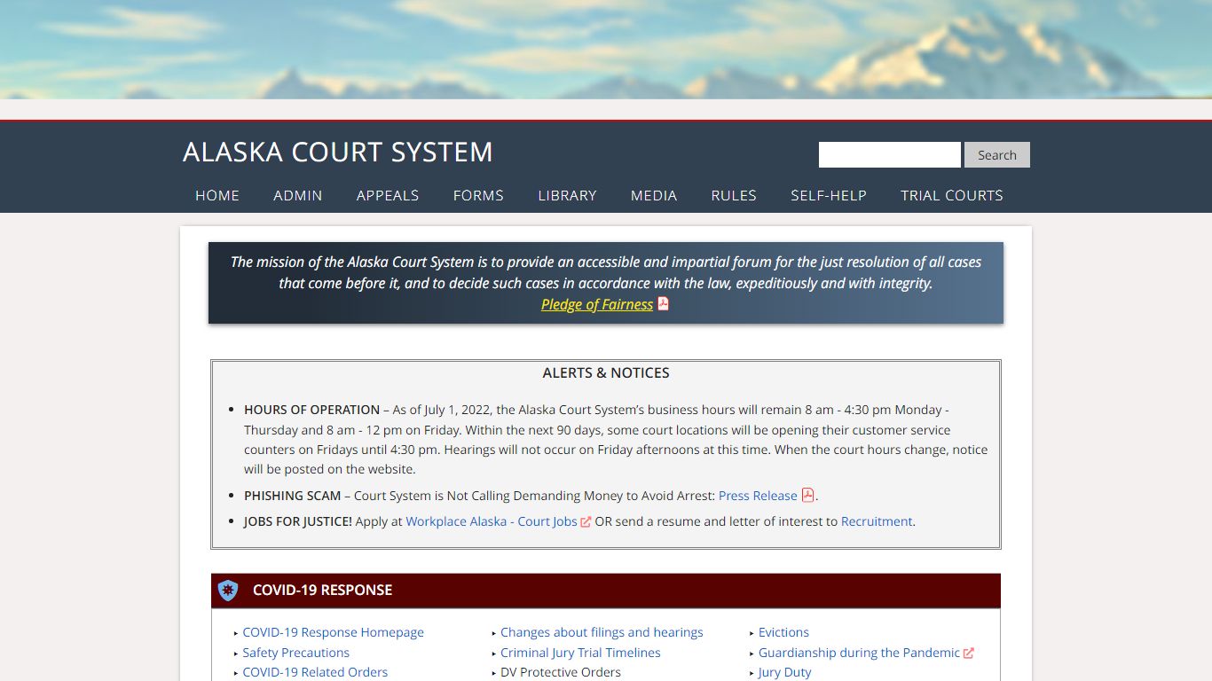 Home Page - Alaska Court System